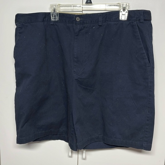 Geoffrey Bean Navy Stretch Shorts - Picture 1 of 9